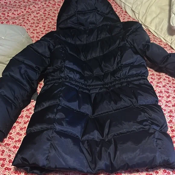 Navy Girls Gap Kids Puffer Parka - Large - Picture 5 of 5